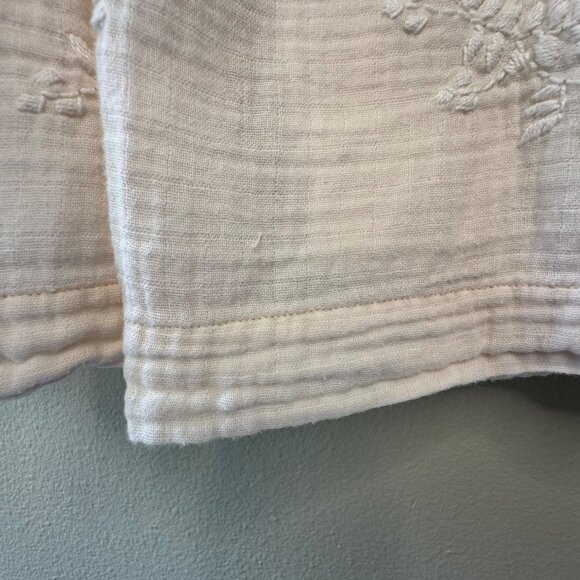 BONPOINT Embroidered Dress Girls 6 Vintage Inspired Pale Pink Cotton Embroidery - Picture 6 of 8